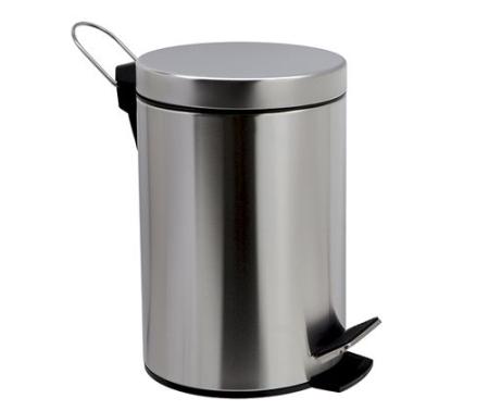 Ведро WasserKraft Ammer K-665 5л. с педалью крышка с микролифтом хром матовый