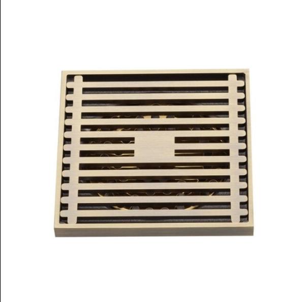 Душевой трап Gappo G81004-4 бронза 100x100мм