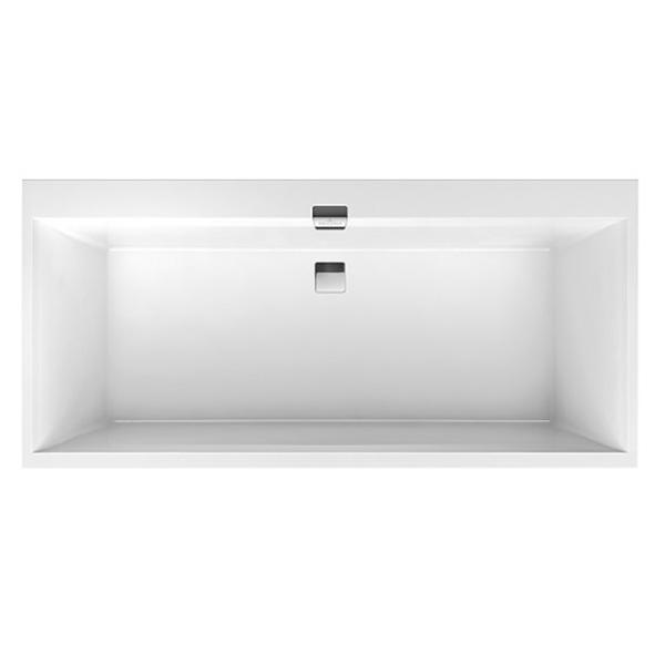 Villeroy&Boch Squaro Edge 12 Ванна 1900*900*450  ножки, слив-перелив цвет  хром и белый, ванна цвет: белый
