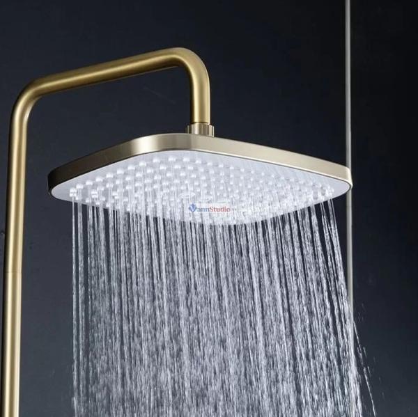 Душевая система Gappo G2448-3 сатин золотой с изливом