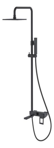 Душевая система Boheme Q черный, ручка хром, золото черная, ультрамарин (прямая, изогнутая) 148-B