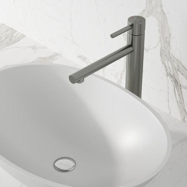 Смеситель NT BAGNO NT2201Н ARINO H для раковины серый матовый
