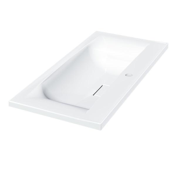 Раковина Vincea VCB-3M900W из искусственного камня, цвет белый