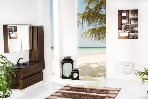 Зеркальный шкаф Boheme Vallessi 80 DARK OAK с подстветкой 547-D