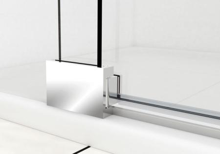 Душевая дверь Vincea Extra VDP-1E8090CLB, 800/900, черный, стекло прозрачное