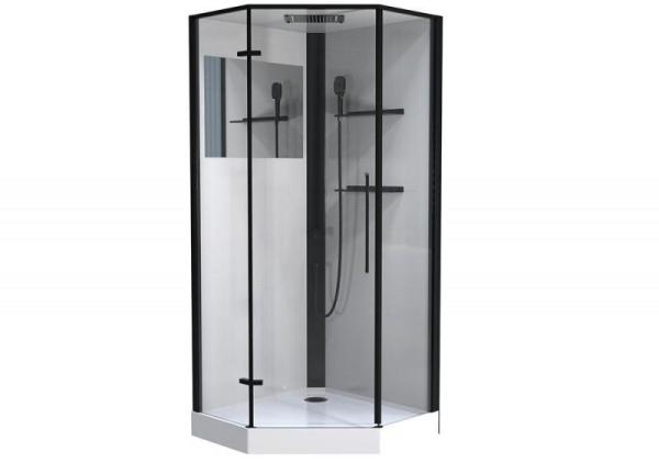 Душевая кабина ESBANO ESM-PENTA-90 (Left) 90x90 черный профиль