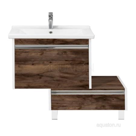 Комод AQUATON Капри 1A231103KPDB0 80 с ящиком,таксония темная