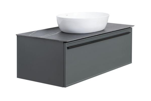 Тумба под раковину LA FENICE Elba Grigio серый 90 FNC-01-ELB-G-90 серый матовый зелёный матовый