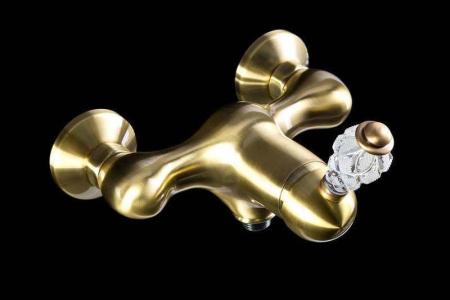 Смеситель для душа Boheme Crystal 304-CRST бронза