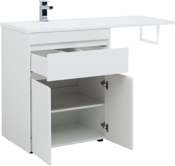 Тумба под раковину Aquanet Токио 68 белый (напольная, 1 ящик, 2 дверцы)