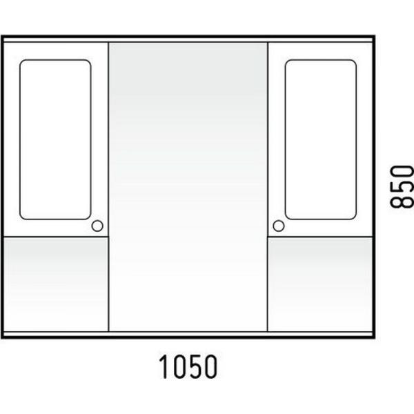 Зеркало-шкаф Corozo Прованс 105/С