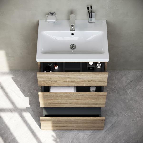 Тумба под раковину напольная AM.PM Gem S M91FSX0602OF светлый дуб