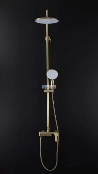 Душевая система Gappo G2499-33 сатин золотой с изливом