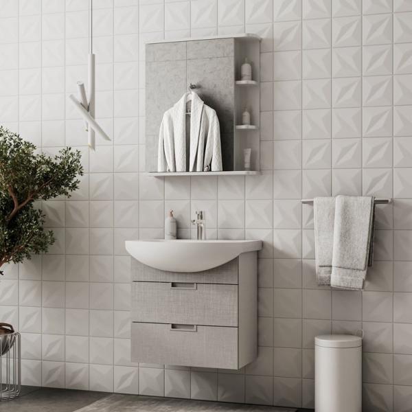 Тумба для ванной Volna Vario Sf 70.2Y Софт/белый подвесная (Балтика) раковина отдельно