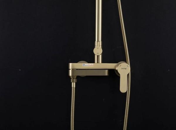 Душевая система Gappo G2499-33 сатин золотой с изливом