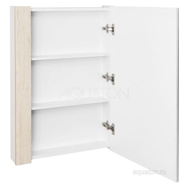 Зеркальный шкаф AQUATON Кантри 55 белый, дуб верона 1A257702AHB20
