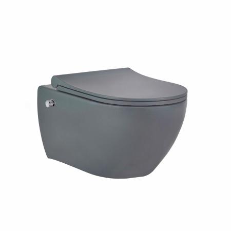 Унитаз beWash Bogen 88343680 подвесной безободковый смеситель с бидеткой антрацит сиденье микролифт