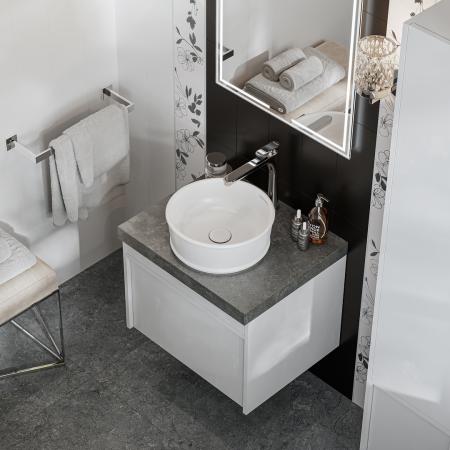 Тумба Kerama Marazzi MODULA МОДУЛА MO.60.1+1\WHT подвесная 60 с ящиком 1+1, белая глянцевая