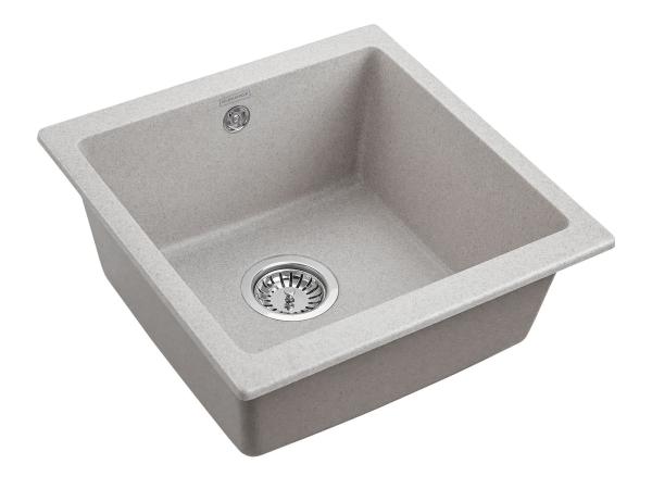 Мойка для кухни Paulmark BRILON, PM104546-GR, серый, 445х460, подст. мон. Paulmark