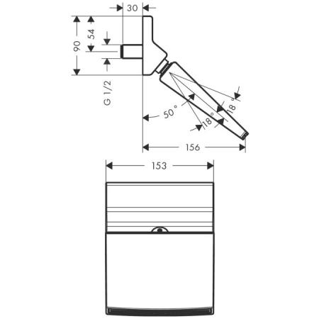 Hansgrohe Raindance 26442000 Верхний душ Rainfall 150
