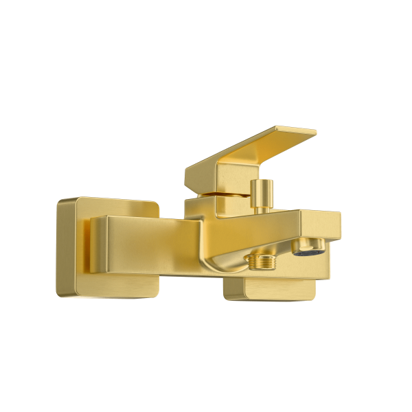 Смеситель VitrA Minimax Square  A4352025EXP настенный однорычажный брашированное золото латунь