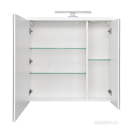 Зеркальный шкаф AQUATON Брук 80 белый 1A200602BC010