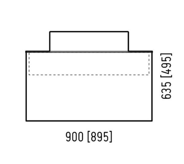 Тумба подвесная Corozo Рино 90 Z2, Олимпия 56(раковина отдельно)