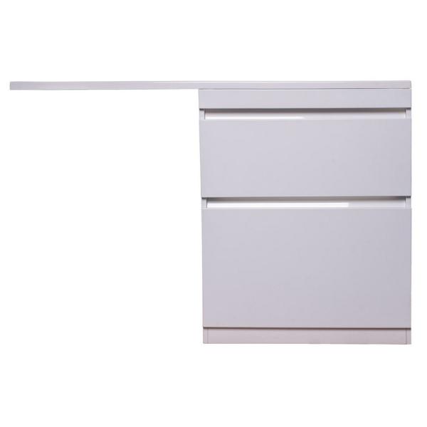 Тумба под раковину Style Line Elfante Даллас 130 напольная, Люкс белая, PLUS