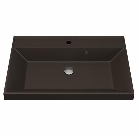 Раковина кварцевая Uperwood Classic Quartz 70 см, коричневая матовая, трюфель