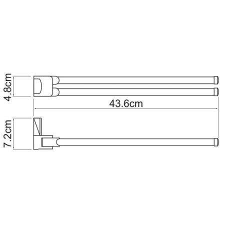 Полотенцедержатель Wasserkraft Leine K-5031WHITE рога