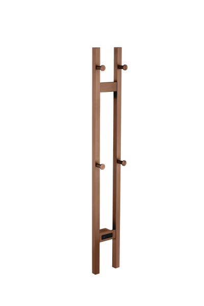 Полотенцесушитель электрический Boheme 2-трубы квадратный BRUSHED BRONZE 728-BRB