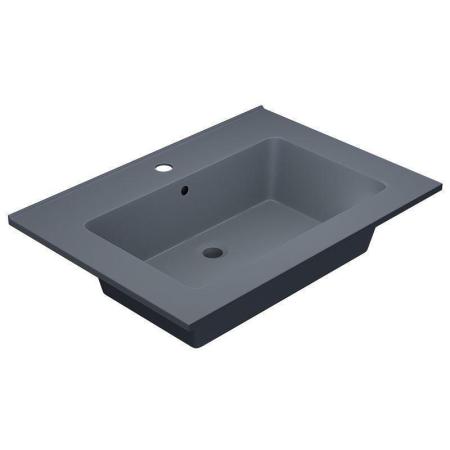 Раковина кварцевая Uperwood Parma Quartz, 65 см, серая матовая, бетон