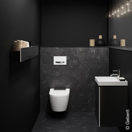 Унитаз-биде Geberit AquaClean Sela 146.224.21.1 (глянцевый хром) подвесной