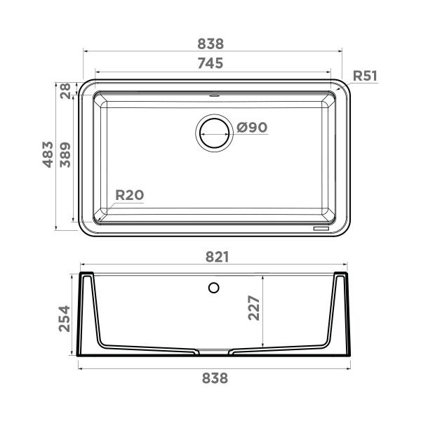 Кухонная мойка Omoikiri Tarento 83-GB Tetogranit/графит 4993178