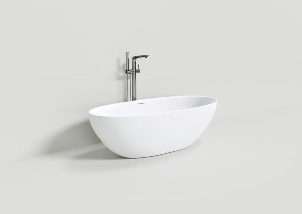 Ванна NT BAGNO NT308 PULSANTE 1700x750 искусственный камень белый матовый