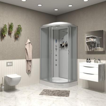 Душевая кабина Niagara NG-3312-14LF 1200х800х2150 низкий поддон 13см стекло матовое