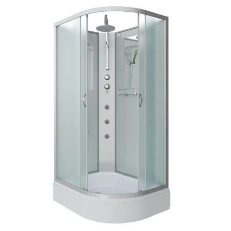 Душевая кабина Niagara NG-33194-14LBKTG 1100х900х2100-2400 средний поддон  26см стекло матовое