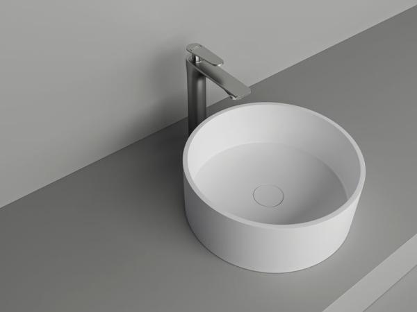 Раковина NT BAGNO NT412 Amaro 400x400 искусственный камень белый матовый