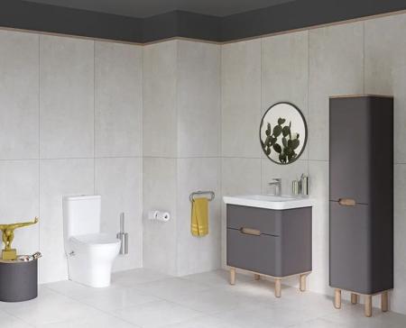 Унитаз VitrA Zentrum 9012B003-7226 60 см пристенный+ тонкое сиденье микролифт с функцией биде и встроенным смесителем