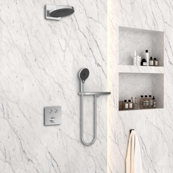 Душевой комплект Vincea Inspire VSFW-4I211RCH встраиваемый, двухрежимный, хром