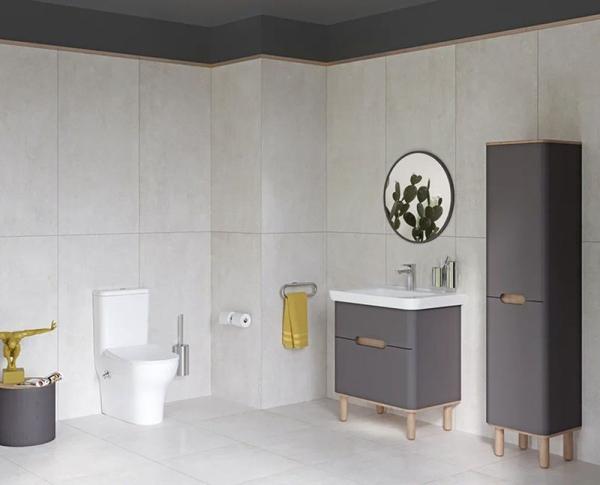 Унитаз VitrA Zentrum 9012B003-7226 60 см пристенный+ тонкое сиденье микролифт с функцией биде и встроенным смесителем