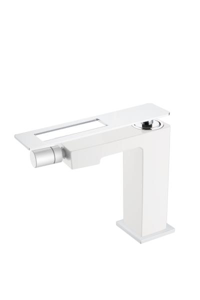 Смеситель для биде Boheme Q WhiteChrome_Комплект 146-WCR