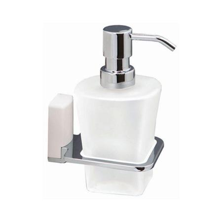 Дозатор для жидкого мыла Wasserkraft Leine K-5099WHITE стеклянный, 300 ml