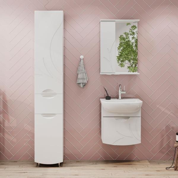 Пенал для ванной напольный Volna Adel 35 (без корзины)