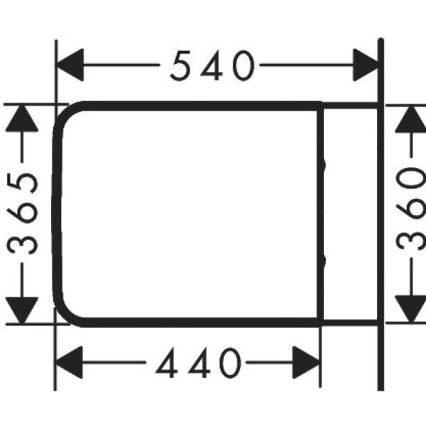 Унитаз Hansgrohe 60208450 EluPura Original Q подвесной 540х360, безободковый, с сиденьем, Белый глянец