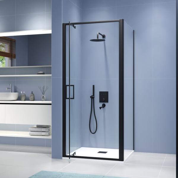 Душевой уголок RGW SV-135B Stilvoll 80x80 Черный матовый прозрачное