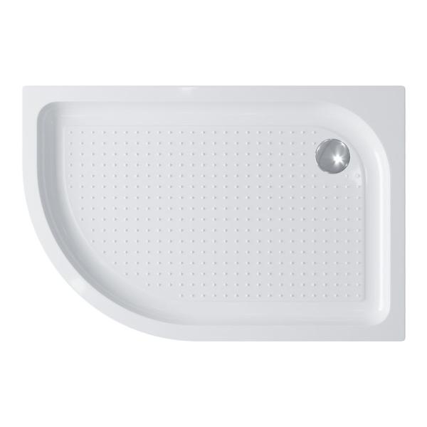 Поддон для душа BelBagno 100x80 асимметричный акрил TRAY-BB-RH-100/80-550-15-W-R