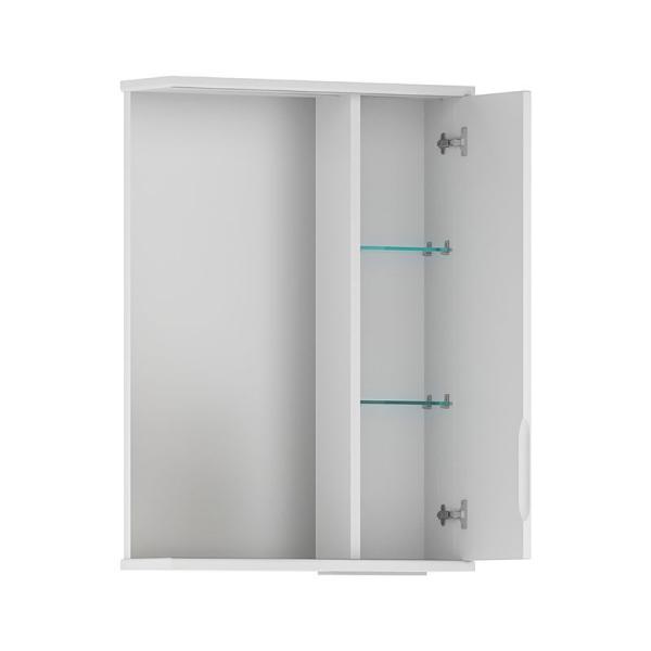 Зеркало-шкаф Volna Adel 50 правый белый глянец