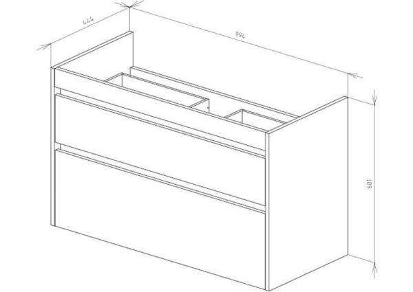 Тумба Veneciana MUSKAT 100 светлый камень под ум-к Classic
