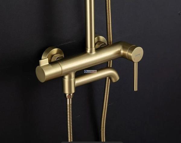 Душевая система Gappo G2406-3 золото сатин с изливом